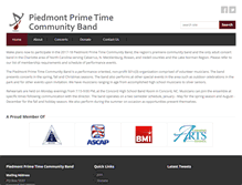 Tablet Screenshot of primetimeband.org